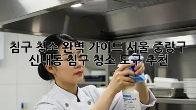 침구 청소 완벽 가이드: 서울 중랑구 신내동 침구 청소 도구 추천